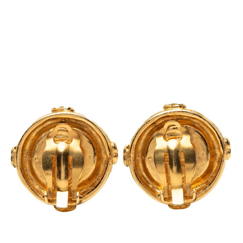 CHANEL Gold Logo Earrings - Picture 2 of 5